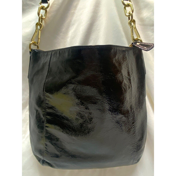 Coach Kristin Patent Leather Hobo Shoulder Bag AND Trifold wallet preowned - Picture 4 of 16